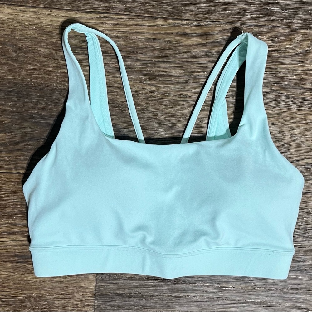 Preloved-ATHLETA Exhale Sports Bra, Mint Green
